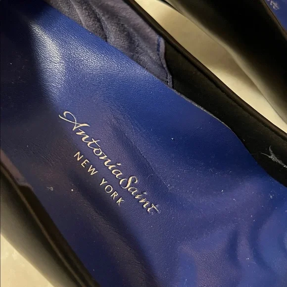 Antonia Saint New York Pumps Shoes High Heels Black Size 8.5 - Picture 3 of 11